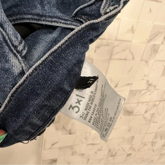 3x1 NYC Shelter Straight Crop Jean Dark Spectrum Jeans Size 27 - Picture 10 of 10